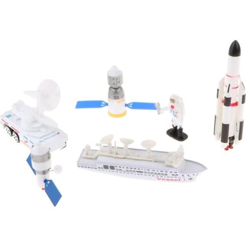 1:64 Space Exploration Rocket Space Shuttle Cosmic Satellite Set Vehicle Toys, Pretend Play Simulation Education Model