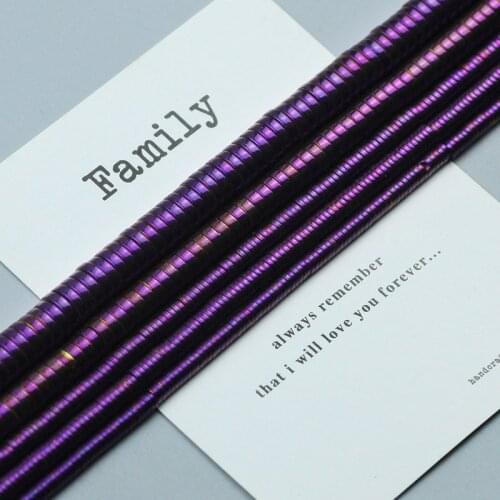 Purple COIN Spacer Beads Flat Round Hematite Natural Stone Loose bead for DIY Bracelet Pendant Jewelry Crafts Making 3 4 6 8mm