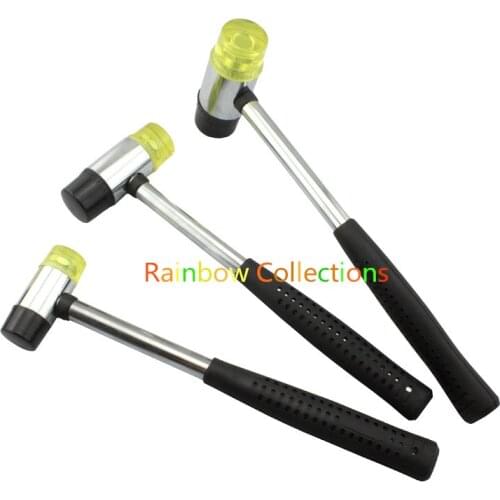 25-45mm Installation Hammer Rubber Auction Hammer With Carbon Steel Handle Hand Tools Free Shipping