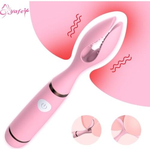 Silicone Clitoris Clip Vibrator G Spot clips wave clips vibrator Breast massage masturbatio Vibrators Sex Toys adult for woman