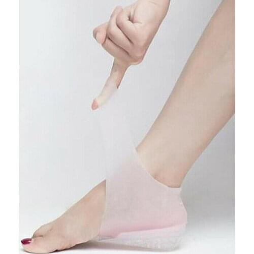 2.5-3.5cm Unisex stealth heightened insole invisible height of the heel pad toe socks relieve plantar fasciiti and pain