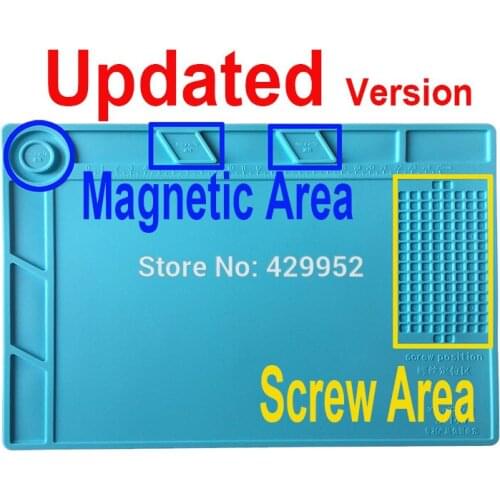 Heat-resistant Heat Gun BGA Soldering Station Insulation Magnetic Silicone Pad Desk Mat Repair Tools Maintenance Platform