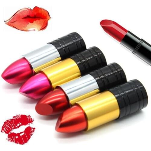 Pen Drive Metal Women Lipstick Usb Flash Drive 4G 8G 16GB 32GB Pendrive 64GB 128GB Flash Memory Card 256GB Thumbdrives Best Gift