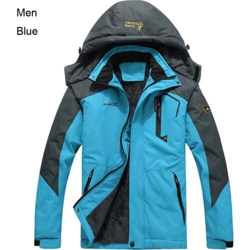 The Waterproof Breathable Snowboard Snow Jacket Outdoor Skiing Coat -30 Degree Super Warm Winter Ski Jacket Men