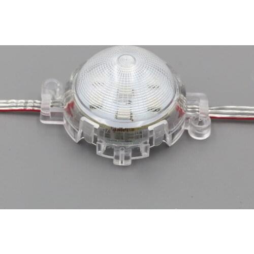 Convex clear net type cover;50mm diameter;IP68;24V;UCS1903;addressable led smart module;1.44W;RGB full color