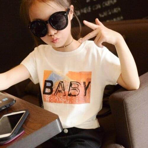 1piece /lot) 100% cotton 2020 new style summer soft short sleeve 5-8year old T-shirt