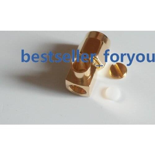 1Pcs SMA Solder Plug Male Plug Right Angle For .141'' Cable RG402 RF Connector