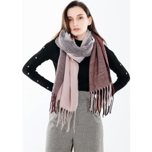 190*65cm Cashmere imitation Shawl Scarf Autumn Winter Scarves Men Foulard Square Hijab Ladies wrap muffler pareo female hijab