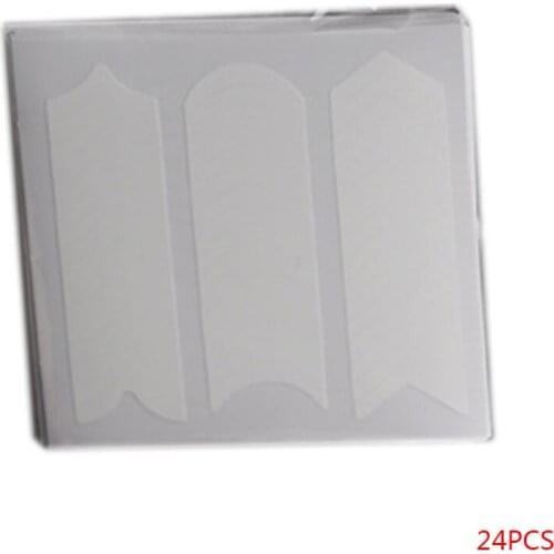 24Pcs/set Women Girls Nail Sticker Star Heart Smile Strip Circle Female Nail Wrap Decal Decor