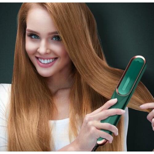 4Set/Lot Anion Warm-Air Straight/Curly Hair Comb Hair Straightener 7 Speeds Temperature Control Hair Care Styling Tools HA2095