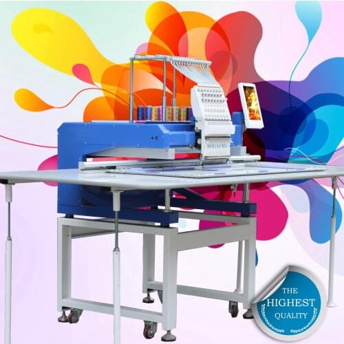 China 10 years service ! 500*1200 mm Size 1 Head Computer Cap Embroidery Machine Hat Sewing Industrial Machines Like Brother