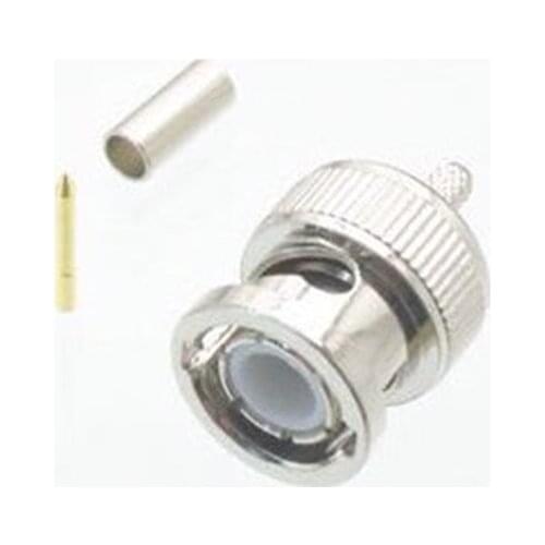 5pcs BNC Male Plug Connector Solder Crimp For RG316 RG174 Cable CCTV Systems