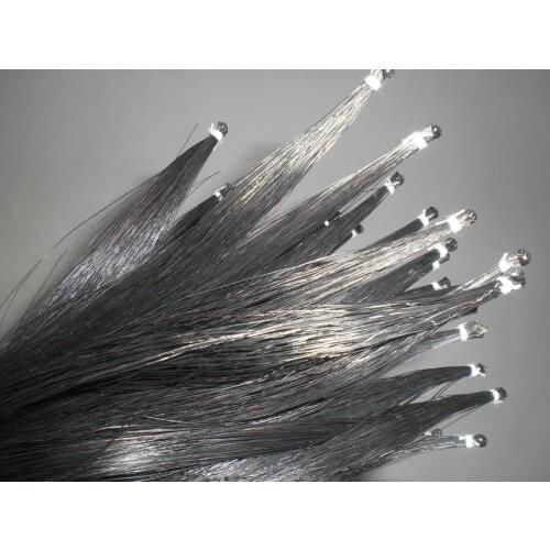 50 hanks Black Violin bow hair in 32 inches high quality, black bow hair