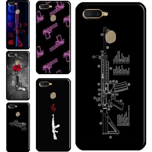 AK 47 Gun Case For OPPO A52 A72 A15 A91 A1K A3S A5S A5 A9 A53 A31 2020 Find X2 X3 Pro F5 F7 Cover