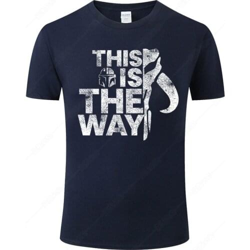 2021 The Mandalorian Men Women Funny Harajuku Print T Shirt 100% Cotton Summer Short Sleeve Male Tops Unisex Streetwear Tee J33