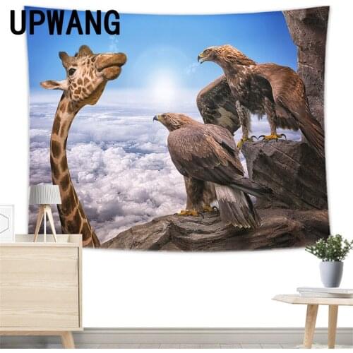 Eagle Tapestry Wall Hanging Sandy Beach Picnic Rug Camping Tent Sleeping Pad Home Decor Bedspread Sheet Wall Cloth
