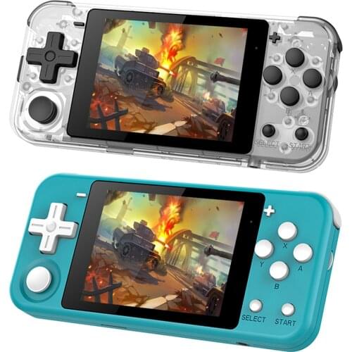 POWKIDDY Q90 Retro Game Console 3.0 Inch IPS LCD Game Player Machine Open Dual System Handheld 16 Simulator For PS1/NES/SFC Gift