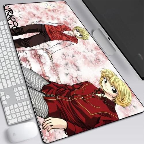 Anime Mousepad Hunter X Hunter Killua Gaming Desk Accessories Pc Gamer Complete Gloway Mouse Pad with Backlight Carpet Mouse Mat