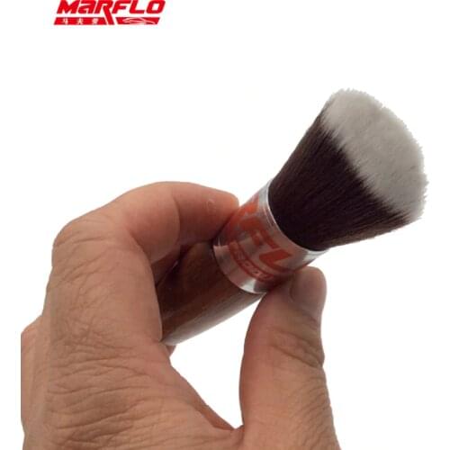 Marflo Car Wash Wood Long Hair Brush Window Leaves Blinds Cleaning Tools Cleaner Keyboard Dust Collector Auto Air Condition