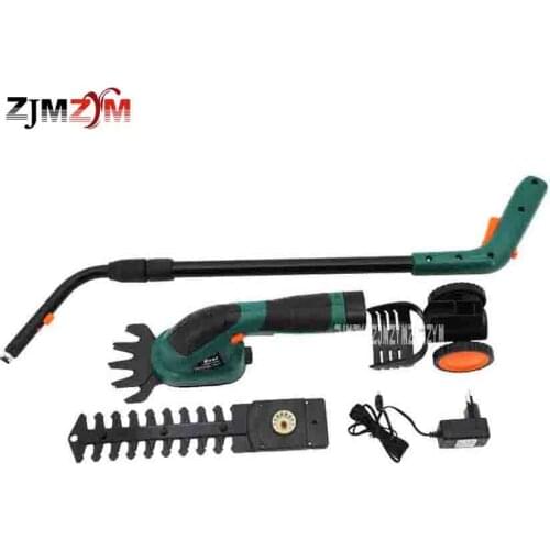Multi-function Rechargeable Grass Cutting / Pruning Machine Electric Lawn Mower Hedge Trimmer ET1502 1000 / MIN 7.2V 3-5 Hours