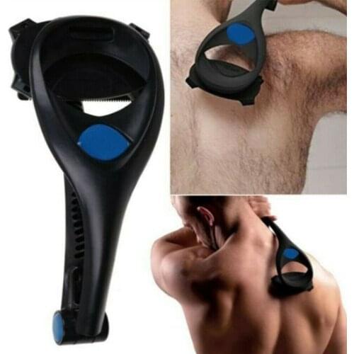 Men Back Shaver 2.0Two Head Blade Trimmer Body Hair Leg Remover Shaver Razor