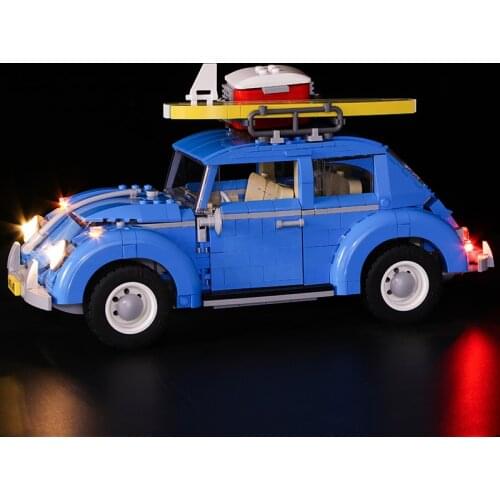 Led Light Kit For 10252 Beetle Model Technical City series Car blocks, DIY for adult childrens toys(led only,no blocks)