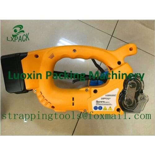 LX-PACK Lowest factory price Sealless Battery operated plastic strapping tools for 13-19mm Auto Manual strapping tool machine