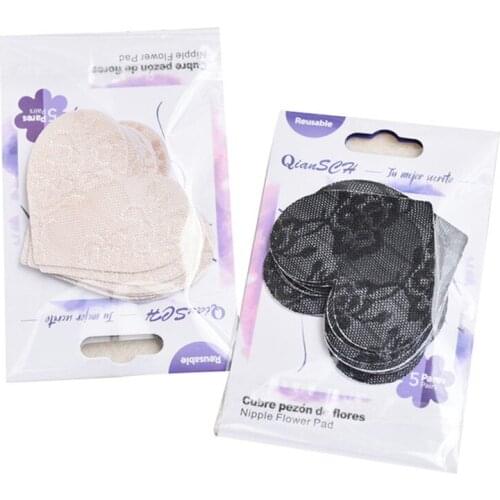 10pcs Chest Stickers Adhesivo Lace Bra Nipple Covers Accessories Womens Invisible Breast Lift Tape Overlays Bra Nipple Stickers