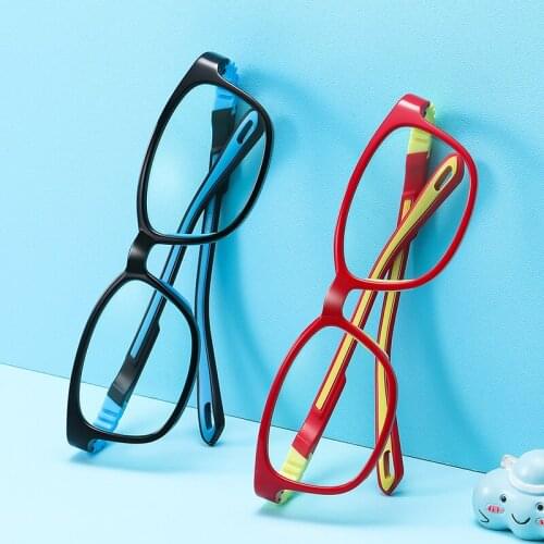 New Kids Anti-blue Light Glasses Frame 4-12 Years No Screw Separable Silicone TR90 Optic Glasses Boys Girls Computer TV Glasses