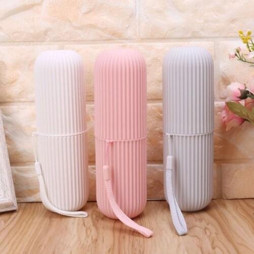 Portable Toothpaste Toothbrush Holder Case Non-Slip Strip Germproof Storage Box Travel Couple Bathroom Accessories