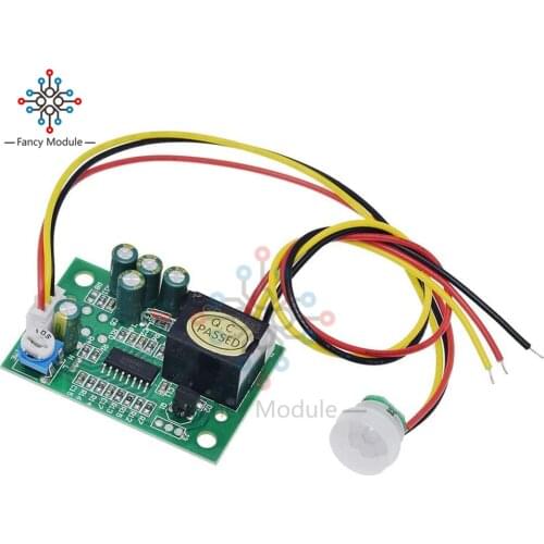 DC 12V Time Delay Relay Sensor Switch Module PIR IR Pyroelectric Infrared Module Adjustable Relay Output Human Body Sensor