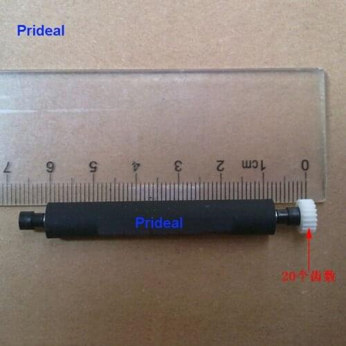 Prideal New rubber roller for ltp-z245b-c384-e pos58 ltpz245m POS Printer Rubber Roller Shaft Platen Roller 20 gears