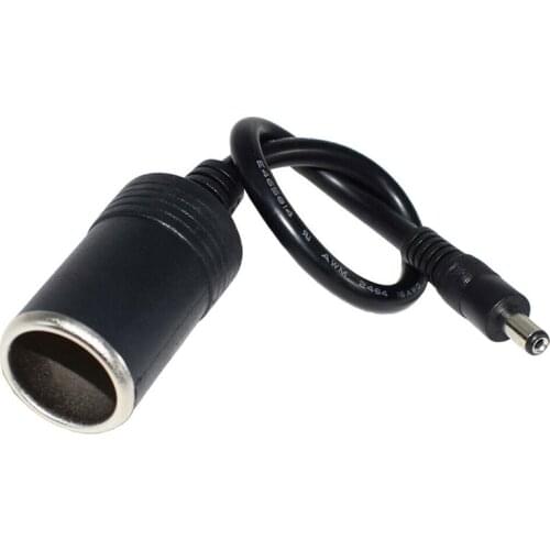35cm 12V 24V Universal DC5.5*2.1 Male To Cigarette Lighter Female Copper 10A120W Car Charging Source Line Power Supply Cable