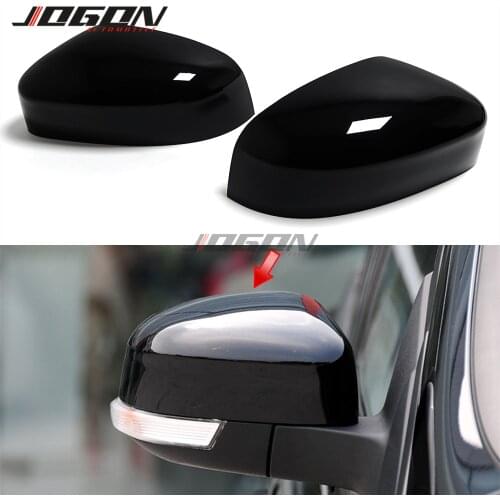 2pcs Black Replacement For Ford Focus 2 MK2 Focus 3 MK3 3.5 2008-2018 For Mondeo MK4 Car Rearview Mirror Cap Cover Accessories