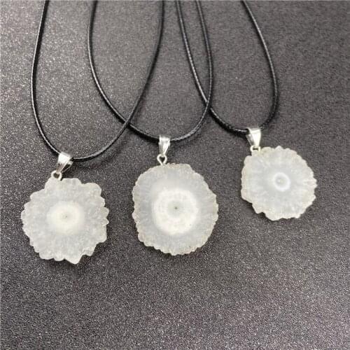 10pcs agate crystal slice DIY jewelry pendant accessories personalized decorative mineral crystal