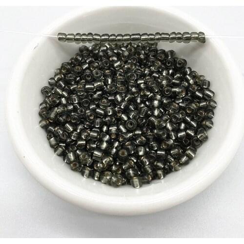 15g 2--4mm Unreal Color Filled with Silver Rice Beads Charm Czech Glass Seed Beads for Jewelry Making DIY Bracelet Necklace #30