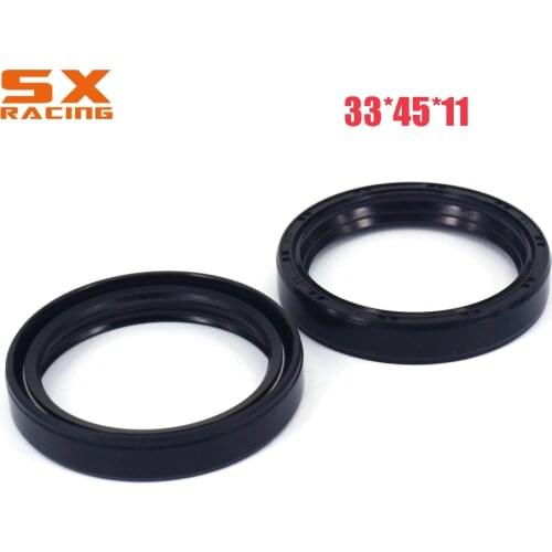33*45*11 Motorcycle Front Fork Damper Oil Seal & Dust Cover For TZR125 YP250 TZM150 XV250 2002-2015 Motocross Dirt Bike