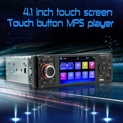4.1 Inch Car Stereo Radio Touch Screen MP5 Player 1 Din Mirror Link Autoradio Bluetooth MP5 Video Player USB TF ISO Audio System