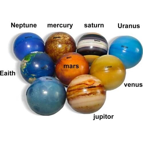 9PCS Solar System Planet Balls Stress Relief Educational Toys for Kids