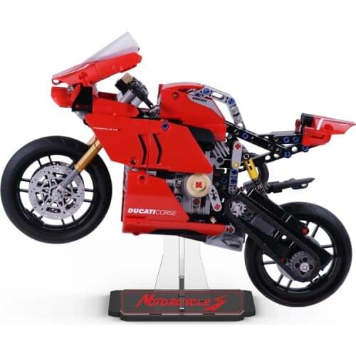 Acrylic Display Stand for 42107 Panigale V4 R Motorcycle Model Building Blocks (Not include the model)