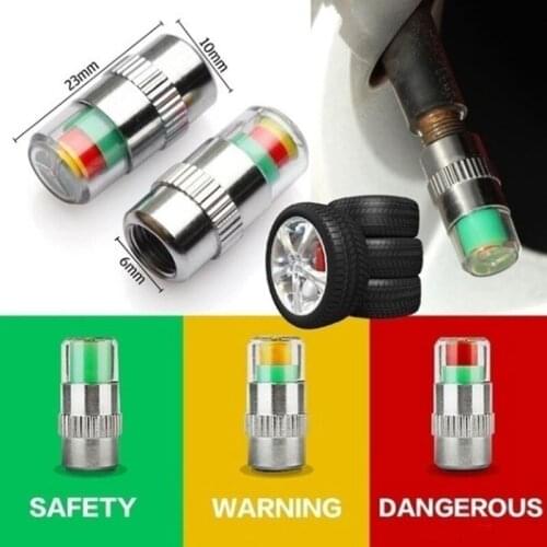 Wireless tire pressure cap valve nozzle tire pressure gauge monitor external tire cap vacuum pressure detection warning cap