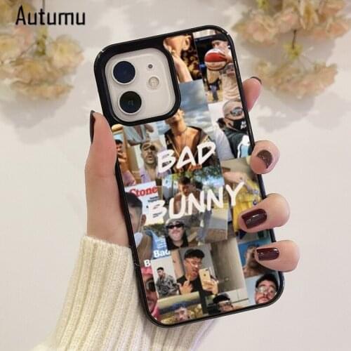 Phone Case for iPhone 12 mini X XS XR 11 Pro Max SE 2020 5 6S 7 8 Plus Samsung S8 S9 S10 S20 S21 Bad Bunny Aesthetic Cover