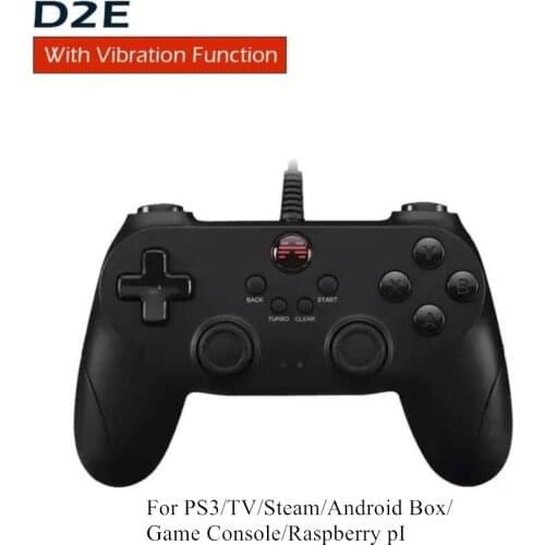 BETOP D2E Wired USB Gamepad Game Controller For PS3 Raspberry PI Android TV Box PC Steam Super Console X MIni PC Joystick Joypad
