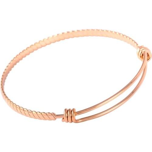 IJB0397 Top 20pcs/lot Stainless Steel Accessories DIY Bangle Beads Charm Adjustable Expandable Bangles&Bracelets Women Men