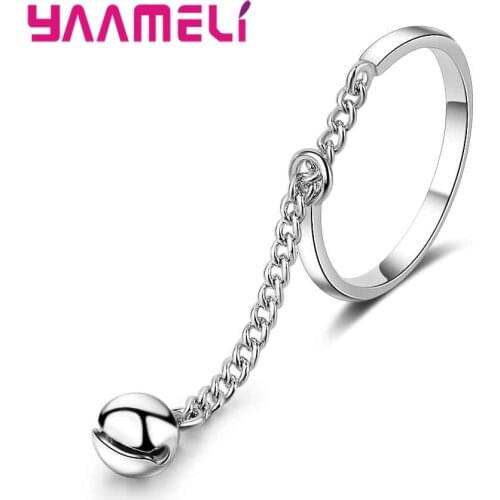 Factory Price Simple Style Genuine 925 Sterling Silver Adjust Finger Rings For Women Ladies Good Selling Jewelry Crystal