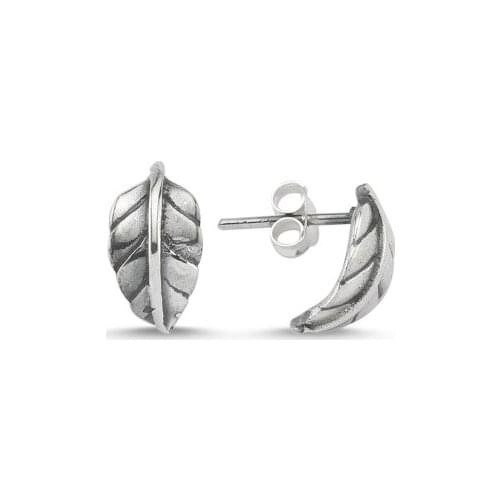 KUTAYDAN Without Stone Leaf Earrings 925 Sterling Silver