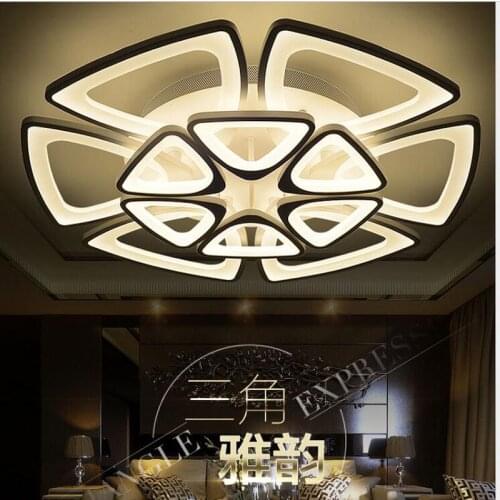 L Living room lamp modern minimalist fashion creative acrylic led ceiling lamp round creative atmosphere warm bedroom lamp led