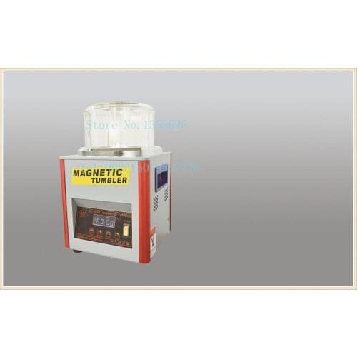 KT-185s Magnetic Tumbler gold Jewelry rotary Polisher Finisher diamond Finishing machine gemstone cleaning polishing machine