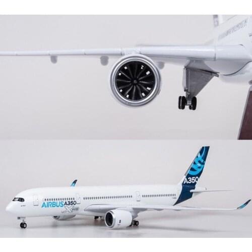 47CM 1/142 Scale Prototype A350 Airbus Airplane XWB Airline Models With Light&Wheel Diecast Plastic Resin Plane F Collection Toy
