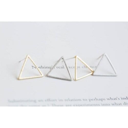 Fashion Triangle frame stud earrings
